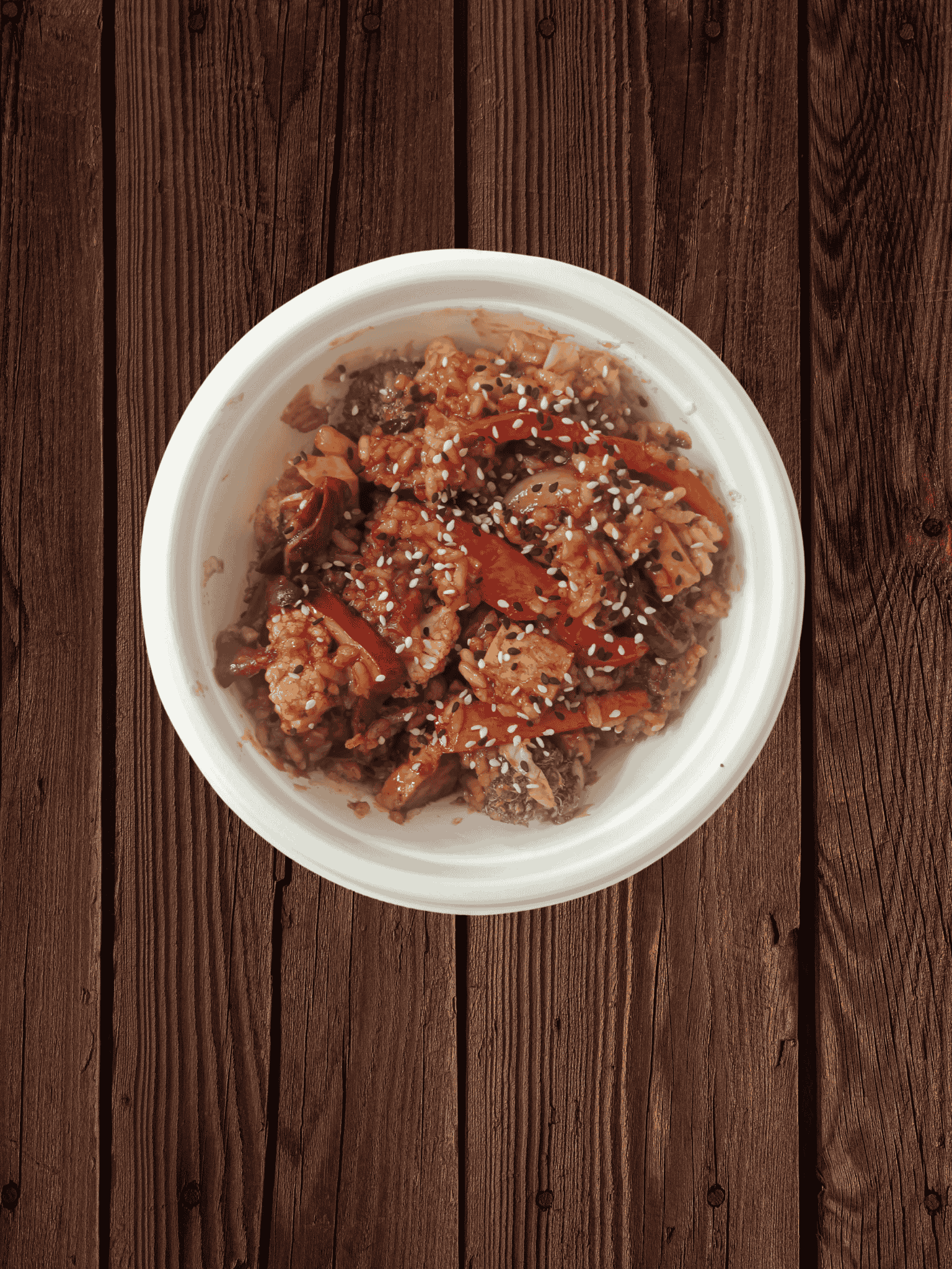 Tonkatsu Tofu & Cashew Fried Rice